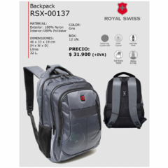 MOCHILA ROYAL SWISS COD. 13/RSX-137