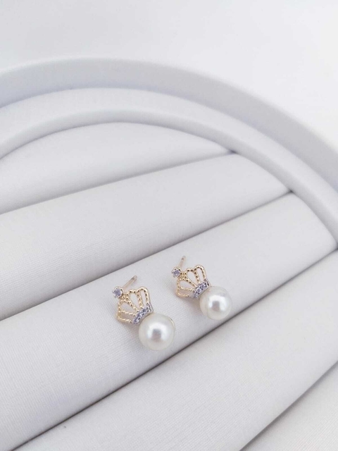 BRINCO COROA COM PEROLA