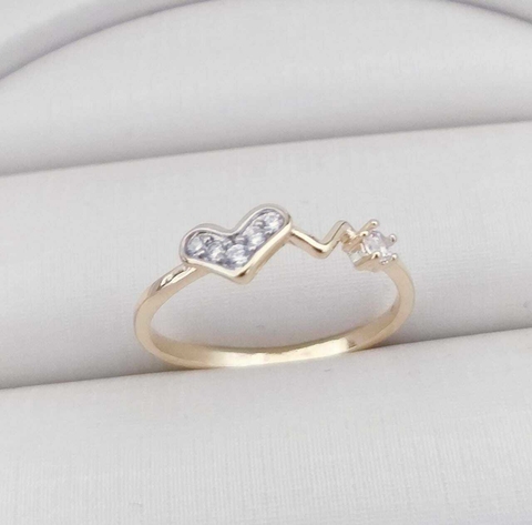 ANEL CORAÇÃO COM PONTO