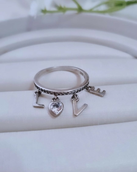 ANEL PINGENTE LOVE PRATA 925 - comprar online