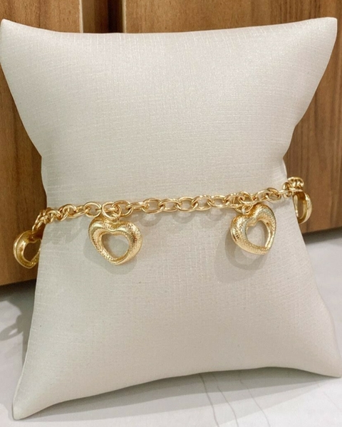PULSEIRA 5 CORAÇÕES VAZADOS - comprar online