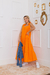 Vestido Lola laranja em linho