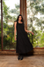 Vestido Lola preto em linho - Y.Amada