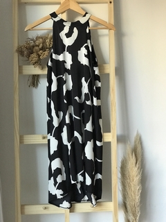 Vestido Abril Black and White
