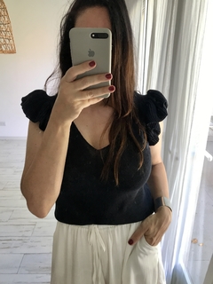 Musculosa de hilo Grecia color negra en internet