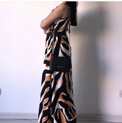 Imagen de Vestido largo print camel