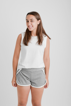 Short MALIBÚ Gris con Natural