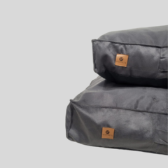 Cama Almofada Pet Cinza Escuro Vivi For Pets - Vivi For Pets