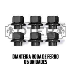 PORCA CENTRALIZADORA - VOLKSWAGEM - 8.120-8.150-9.150-DELIVERY 5140 - DIANTEIRA - RODA DE FERRO - CHAVE 27 - 6 UNIDADES