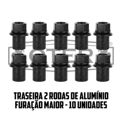 PORCA CENTRALIZADORA - SCANIA - 113-124-NTG - TRASEIRA - EIXO ORIGINAL > 2 RODAS DE ALUMINIO FURAÇÃO MAIOR DE 31MM - CHAVE 33 - 10 UNIDADES
