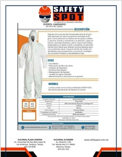 OVEROL TYVEK DE 65GRM en internet