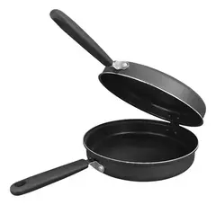 Sarten Doble 24 Cm Antiadherente Hudson CP-24 Tortilla Papa Color Negro