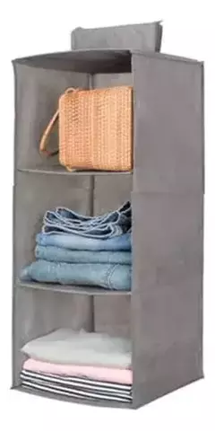 Organizador Vertical Colgante De Ropa O Calzado 3 Estantes