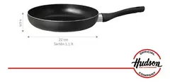 Sarten Teflon Antiadherente Hudson 22cm Excelente Calidad Color Negro - comprar online