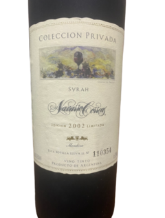 Navarro Correas, Colección Privada, Syrah - 2002