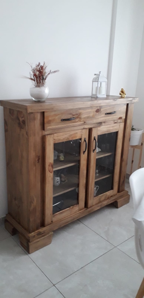 Vajillero con vidrio 1.20 m