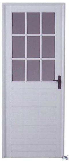 PUERTA ALUMINIO 1/2 VIDRIO REPARTIDO (modelo 6)