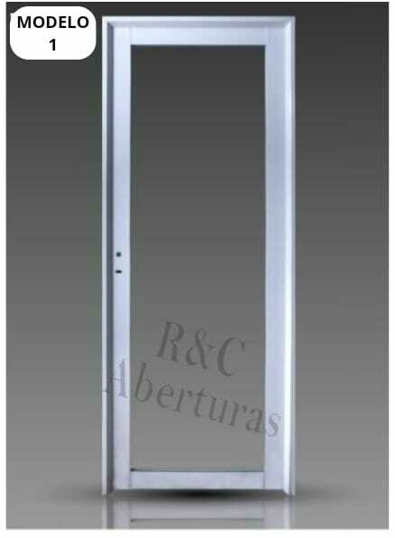 PUERTA ALUMINIO TODO VIDRIO (modelo 1)