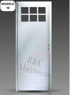 PUERTA ALUMINIO 1/4 VIDRIO REPARTIDO (modelo 10 )