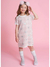 Vestido Tricot Xadrez Rosa Dolce - Pituchinhus - loja online