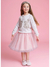 Blusa Tricot Ponto Renda Rosa Pastel - Pituchinhus