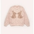 Blusa Tricot Ponto Renda Rosa Pastel - Pituchinhus