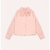 Camisa Tricoline Gola Babadinho Laço Cristais Rosa Fada - Pituchinhus