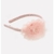 Arco Flor De Tule Bordados Rosa Baby - Pituchinhus