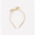 Arco Laço Duplo Courino Com Pérolas Amarelo Manteiga - Pituchinhus - comprar online