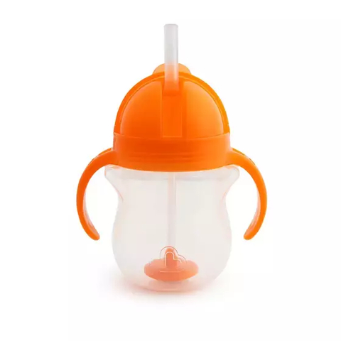 Copo Treinamento com Canudo Click Lock Laranja - Munchkin