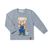 Camiseta Melange Urso Pescador Marinho Dame.Dos