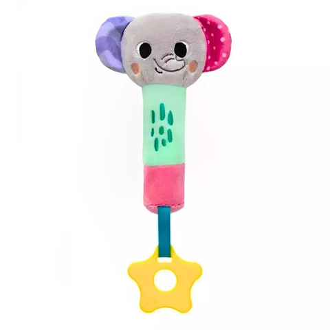 Pelúcia Buzininha com Mordedor Bubazoo Elefante - Buba