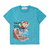 Camiseta Urso Skate Turquesa - Dame.dos