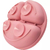 Pratinho em Silicone com Ventosa Rosa - Buba - Mundo Tuti Fruti