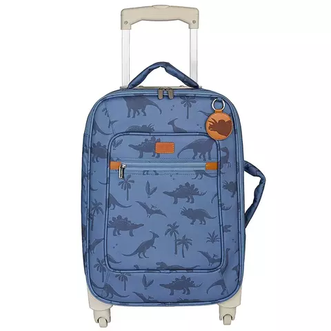 Mala de Rodinha Dinossauro Azul - Masterbag Baby