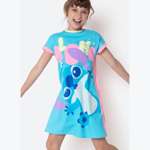 Camisola Manga Curta Viscolycra Menina Teen Stitch - Puket