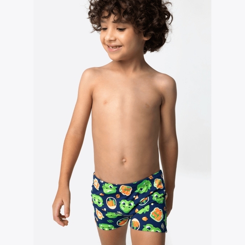 Sunga Boxer Kids Com Proteção Solar Dragão Camping - Puket