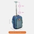 Mochila com Rodinha Color Block Azul - Puket - Mundo Tuti Fruti