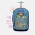 Mochila com Rodinha Color Block Azul - Puket na internet