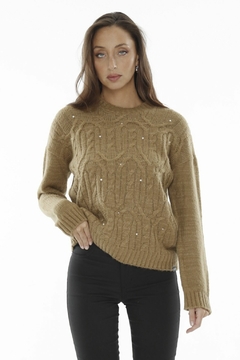 32104 (IV) SWEATER ANELISE CON PERLA (32104) - comprar online