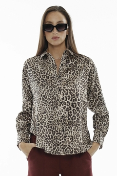 31537 SPA CAMISA CORALINE SATEN PRINT (31537) - comprar online