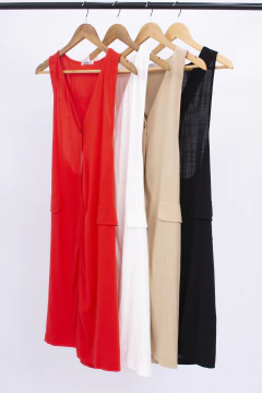 LKT CHALECO LARGO CON NUDO EN (30537)