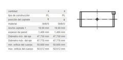 Jgo Cojinetes De Biela KS - Audi A3 A4 A6 Tt - Seat Cordoba Ibiza Leon Toledo en internet