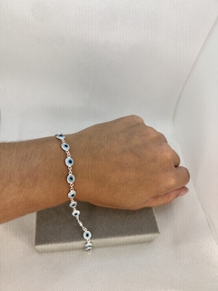 Pulseira olho grego cheia . - comprar online