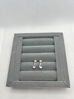 Brinco cristal rosa . - comprar online