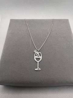 Colar 45 cm Drink pingente .