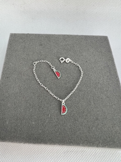 Pulseira de bebê melancia .