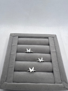 Anel borboleta origami .