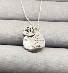 Colar frase o mar me faz lembrar minha imensidão. - comprar online