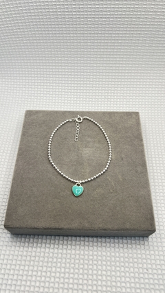 Pulseira bolinhas coração. - comprar online